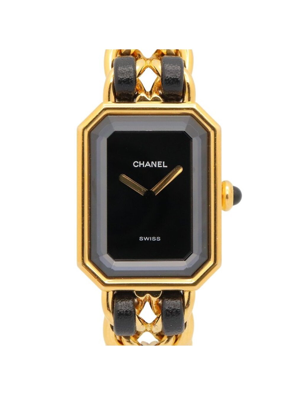 Chanel Watch Premiere M Black Leather